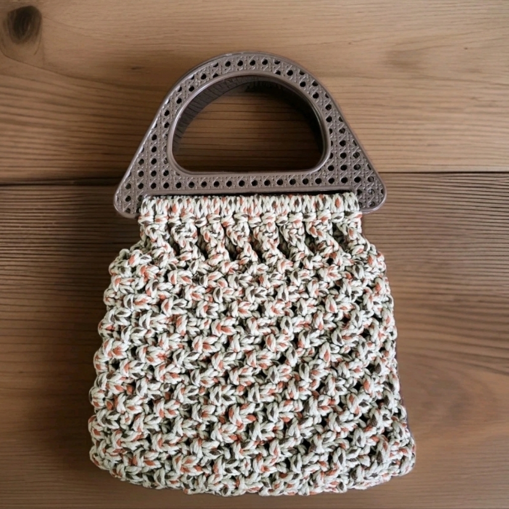 Vintage 1970s Macrame Handbag